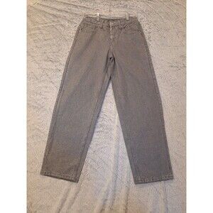 Wild Fable Relaxed Straight Jeans Mid-Rise  Women Size 0 Metallic NWT
